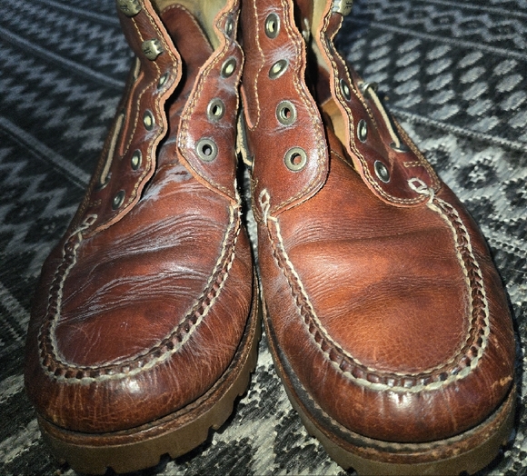 Frye Brown Leather Mens Boots - Picture 4 of 14